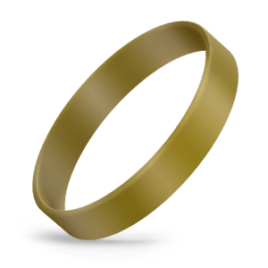 Gold Army Silicone Wristbands