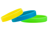 Solid Color Silicone Memorial Wristbands