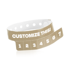 Custom 7-Tab Tear-Off Vinyl Wristbands