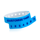 Custom 7-Tab Tear-Off Vinyl Wristbands