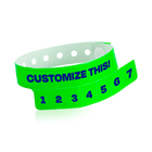 Custom 7-Tab Tear-Off Vinyl Wristbands