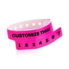 Custom 7-Tab Tear-Off Vinyl Wristbands