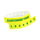 Custom 7-Tab Tear-Off Vinyl Wristbands