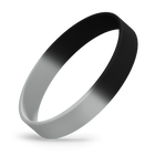 Black / Metallic Silver Segmented