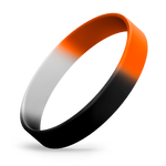 Black / White / Orange Segmented
