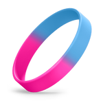 Hot Pink / Light Blue Segmented
