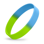 Light Blue / Lime Green Segmented