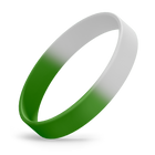 White / Green Segmented