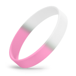 White / Light Pink Segmented