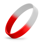 White / Red Segmented