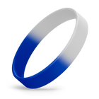White / Blue Segmented