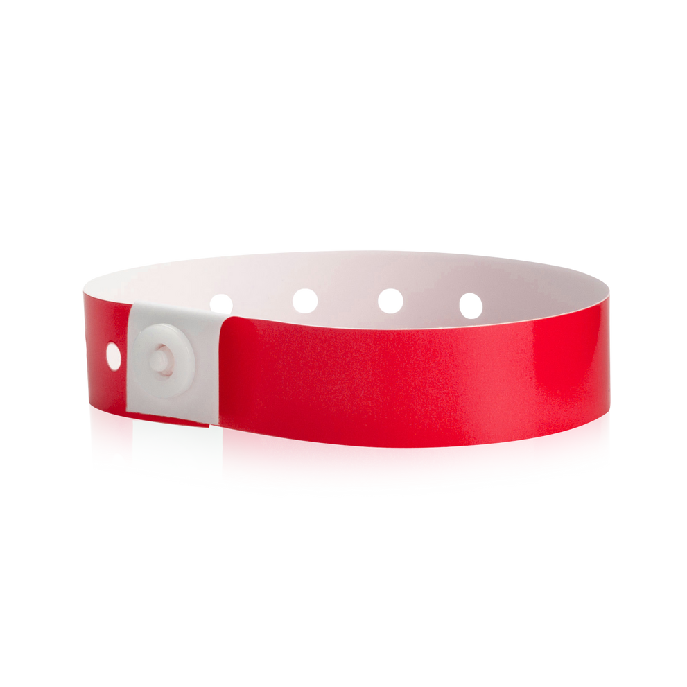 Solid Color Plastic Wristbands for Event Security