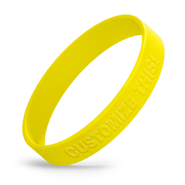 Custom Silicone Wristbands - Embossed