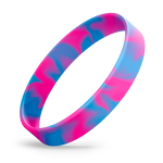 Hot Pink / Light Blue Swirl