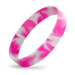 Hot Pink / White Swirl