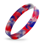 Red / Reflex Blue / White Swirl
