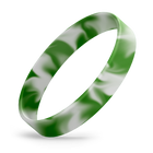 Green / White Swirl