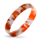 Orange / White Swirl