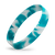 Teal / White Swirl
