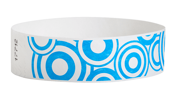 Clearance Tyvek® Wristbands - Blue Disks