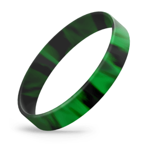 Black-and-Green-Swirl-1.png Army Silicone Bracelets