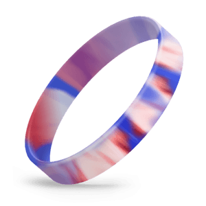 Red-White-and-Blue-Swirl.png Red, White, and Blue Silicone Military Wristbands