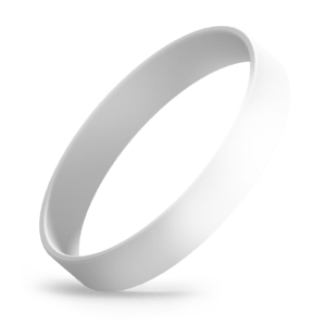 White Coast Guard Silicone Wristband