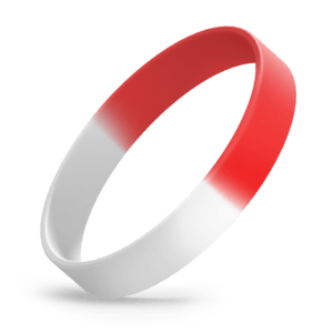 White-and-Red-Segmented.png Coast Guard Silicone Bracelets