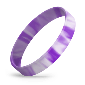 White / Purple Swirl
