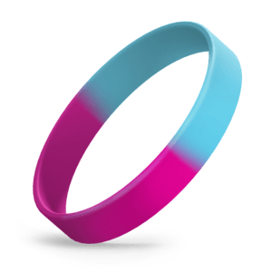 Light Blue / Hot Pink Segmented