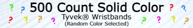 Solid Color 500 ct Tyvek® Wristbands