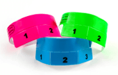 Vinyl Cash Tag 3 Tab Wristbands