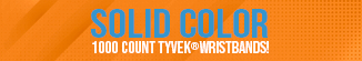 Solid Color 1000 ct Tyvek® Wristbands