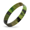 Silicone Green Camo Swirl Wristband