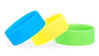 1" Silicone Solid Wristbands