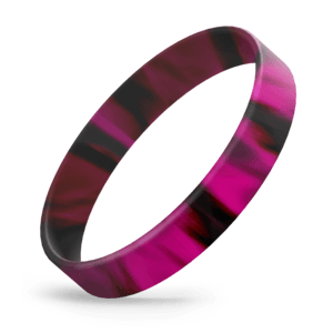 Black / Hot Pink Swirl