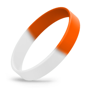 White / Orange Segmented