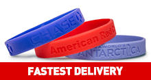 Expedited Debossed Silicone Wristbands