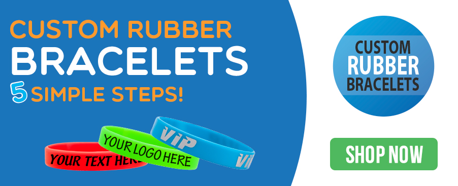 Rubber Bracelets Wristbands Custom Printed Rubber Bracelets