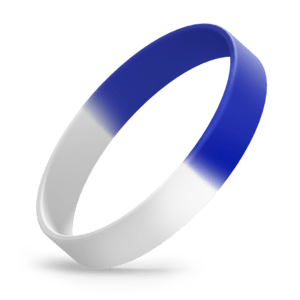 White / Blue Segmented