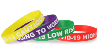 Silicone Covid-19 Wristbands