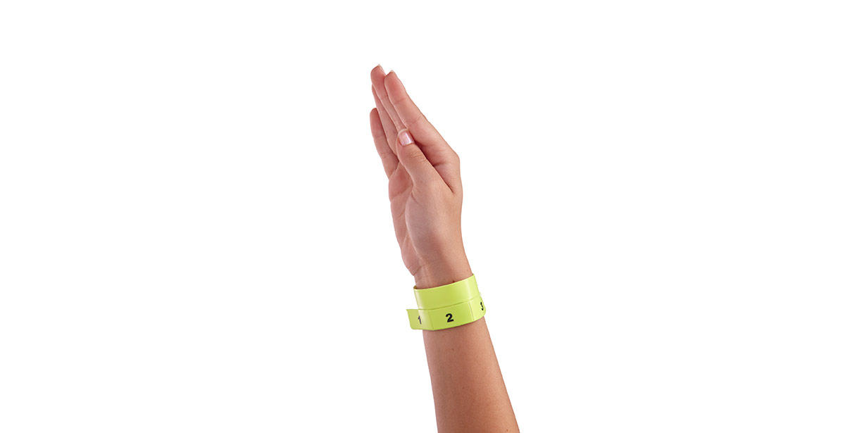 Vinyl Wristbands 3 Tab Ticket Wristbands