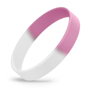 White / Light Pink Segmented