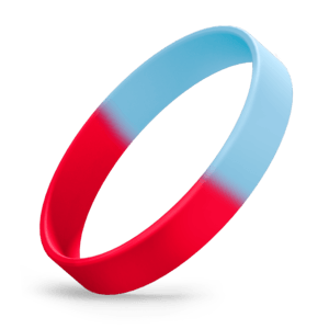 Red / Light Blue Segmented