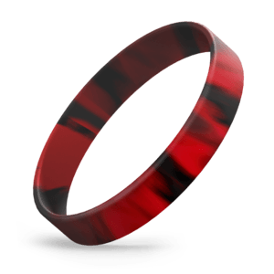 Black / Red Swirl